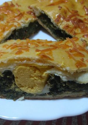 Una foto de Pascualina  o empanada de  espinacas