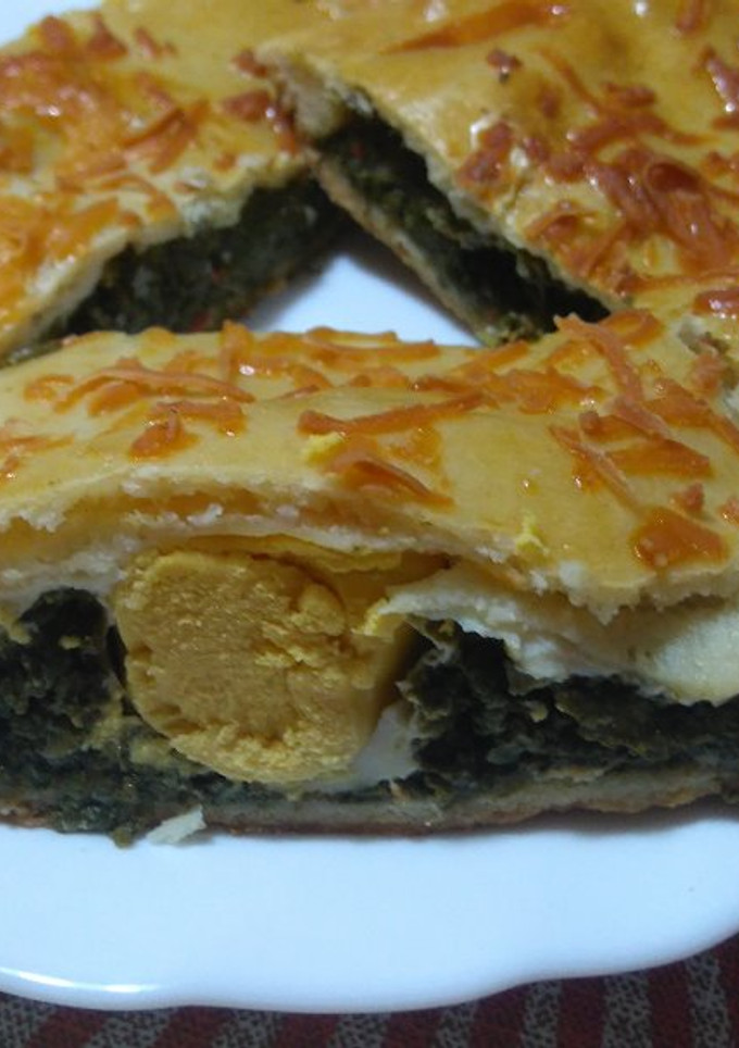 Una foto de Pascualina  o empanada de  espinacas
