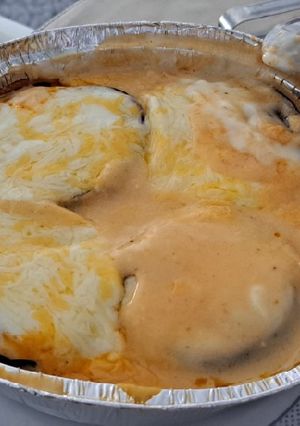 Una foto de Moussaka de berenjenas 🍆