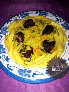 A picture of Simple fried rice.