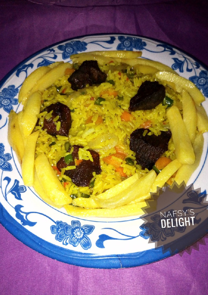 A picture of Simple fried rice.