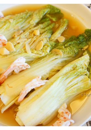 鮮蝦娃娃菜 的食譜成品照片