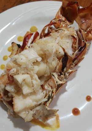 Una foto de Langosta al carbón a lo Bendecido