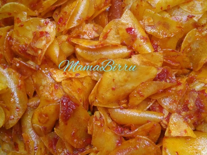 Cara Mudah Membuat Resep Keripik Singkong Balado yang Uenak Anti Ribet, Lezat Sekali