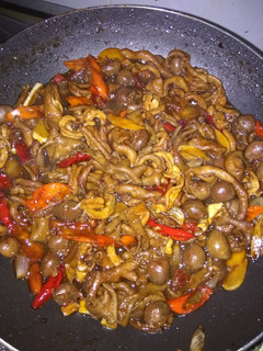 Foto resep 7. Tumis usus ayam pedas manis