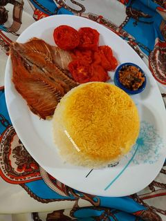 عکسی از دستور ماهی کپور با کته