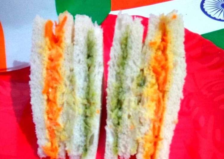 Recipe of Ultimate Tricolor sandwich