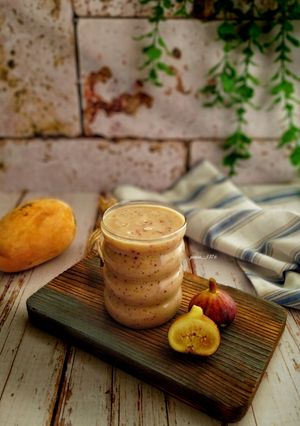 عکسی از دستور اسموتی انجیر انبه 🥭🍌