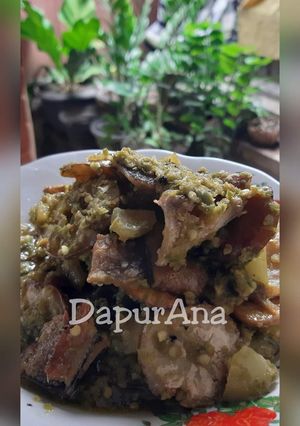 Foto resep Jengkol ikan gabus cabe hijau