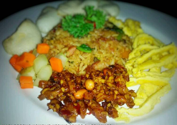 Nasi Goreng Komplit Tempe Orek #Postingrame2_Tempe