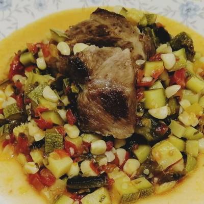 Calabacitas a la mexicana con carne de puerco Receta de Ya está la  comida!!- Cookpad