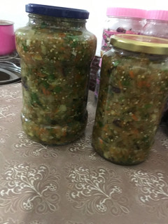 عکسی از دستور ترشی لیته بادمجان