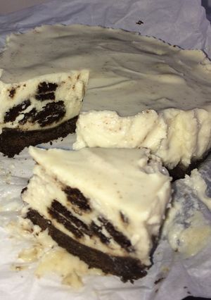 A picture of No Bake Oreo Cheese Cake.