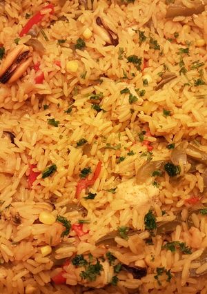 Foto principal de Arroz con Pollo, Gambas y Mejillones