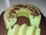 Bolu pandan 2 telur super lembut (metode All in one)