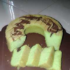 รูปของ Bolu pandan 2 telur super lembut (metode All in one)
