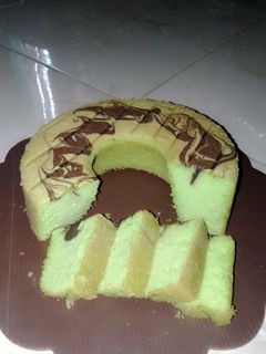 Foto resep Bolu pandan 2 telur super lembut (metode All in one)