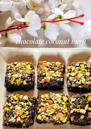 A picture of Chocolate Dryfruits Burfi.