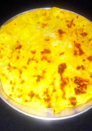 A picture of Aalu ka parantha.