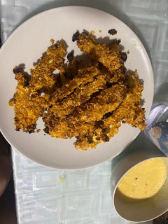 Una foto de Pollo crunchy marinado al horno