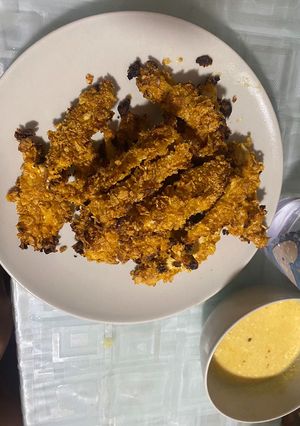 Una foto de Pollo crunchy marinado al horno