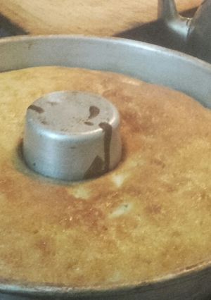 Una foto de Budín de nueces y manzana