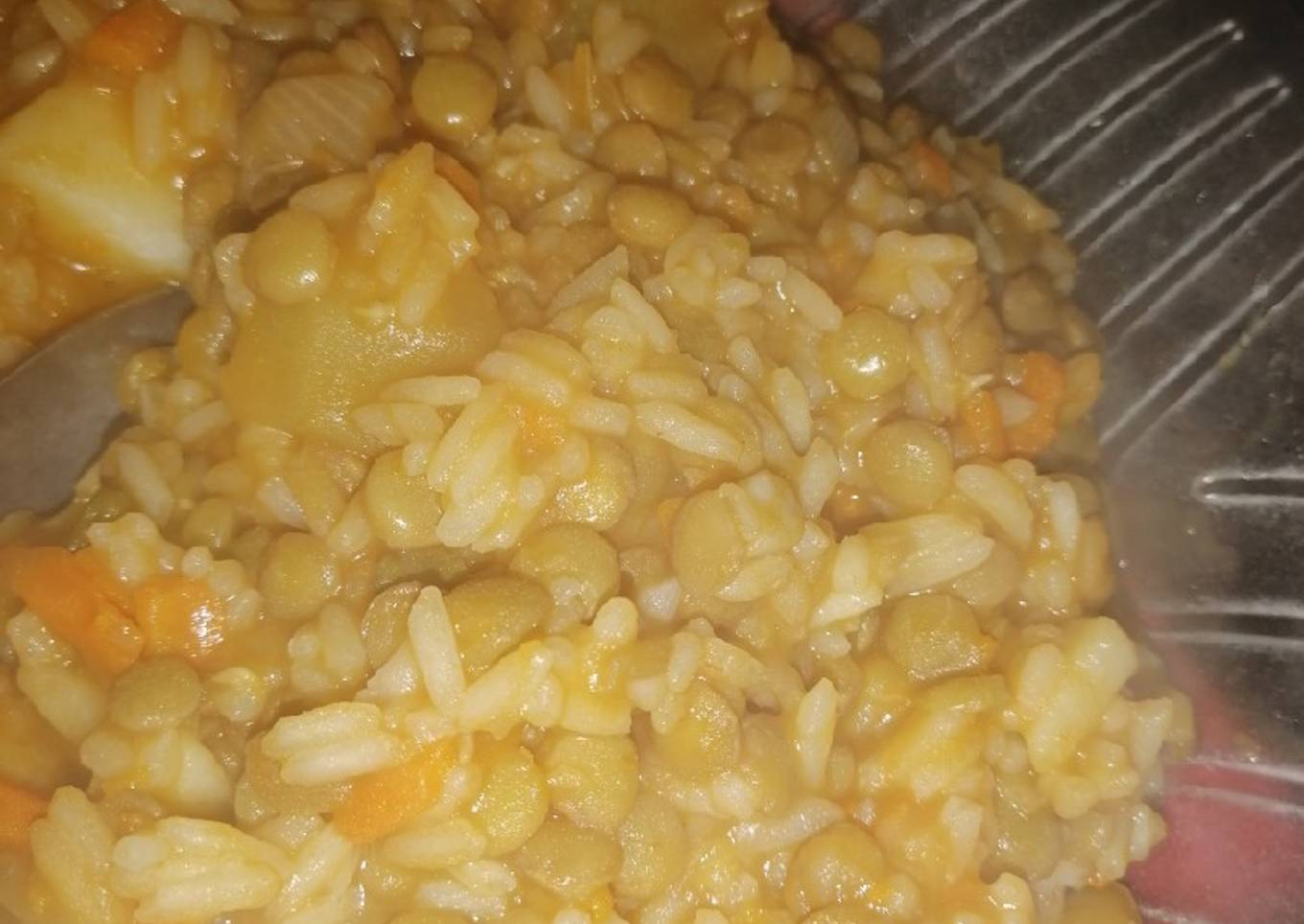 Guisito de lentejas ligero 🍜