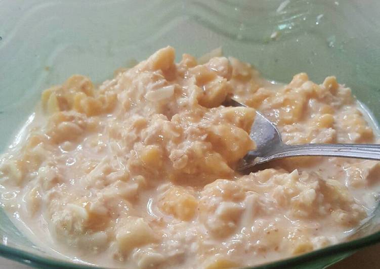 Resep Banana oat creamy Anti Gagal