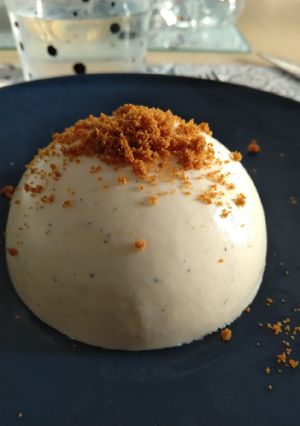 Une photo de Dôme vanille pâte de spéculoos