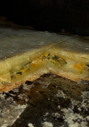Una foto de Torta de acelga y zapallito