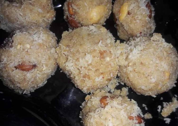 Step-by-Step Guide to Make Homemade Sesame gond coconut laddu
