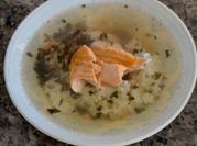 A picture of japanese dinner leftover rice