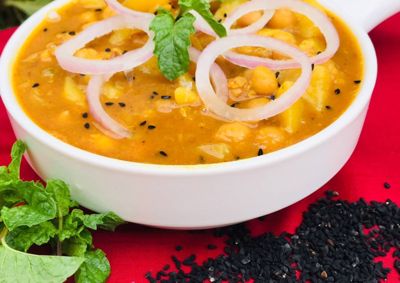 Kalonji Channay Aloo