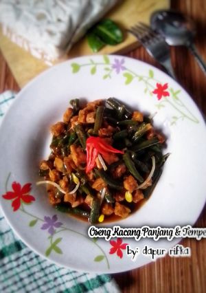 Foto resep Oseng Kacang panjang dan Tempe