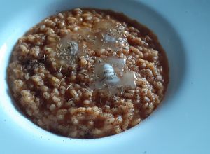Foto di Risotto con zucca, timo e noce moscata