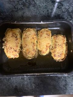 Una foto de Berenjenas 🍆 rellenas