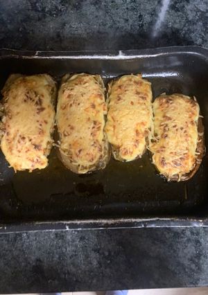 Una foto de Berenjenas 🍆 rellenas