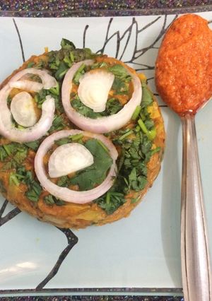 A picture of Vegetables Masala oats.