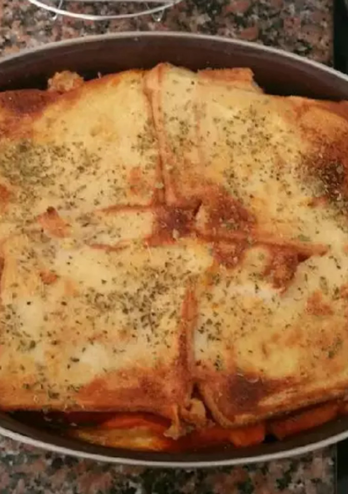 Una foto de Empanada de pan bimbo