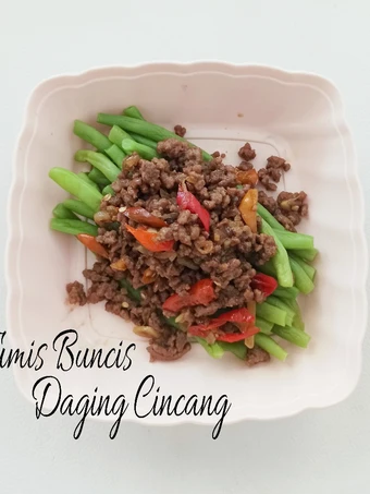 Langkah Mudah untuk Menyiapkan Resep  Tumis Buncis Daging Cincang yang Bisa Manjain Lidah, Enak