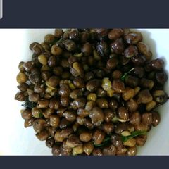 A picture of Black channa sundal.