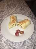 Low calories egg burrito