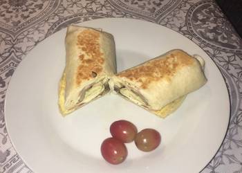 The New Way Making Recipe Low calories egg burrito Delicious Simple