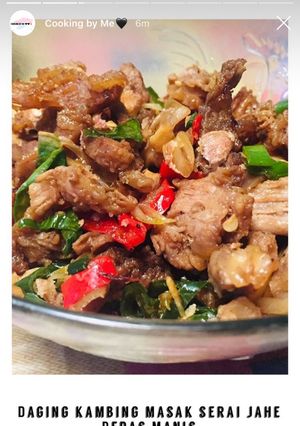 Foto resep Daging Sapi Pedas Masak Serai dan Jahe