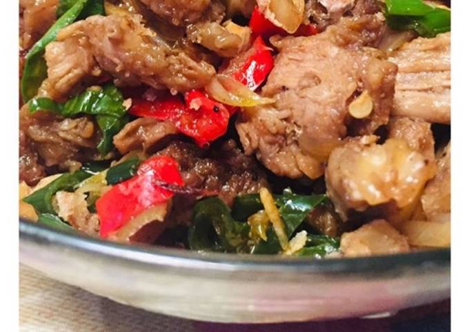 Daging Sapi Pedas Masak Serai dan Jahe