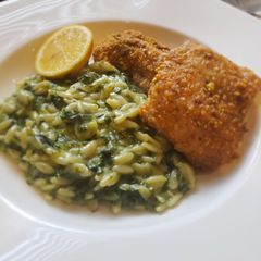 Pistachio Crusted Mahi Mahi A picture of Pistachio Crusted Mahi Mahi.