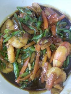 Foto resep Oseng buncis udang saos tiram