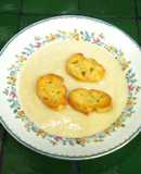 Crema de coliflor con almendras