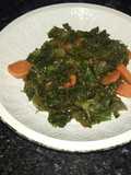 Col kale con zanahorias al vapor