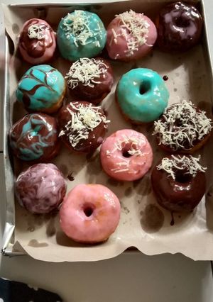 Foto resep Donat kentang eggless toping glaze homemade
